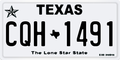 TX license plate CQH1491