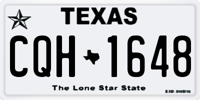 TX license plate CQH1648