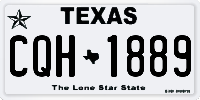 TX license plate CQH1889