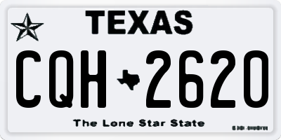 TX license plate CQH2620