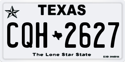 TX license plate CQH2627