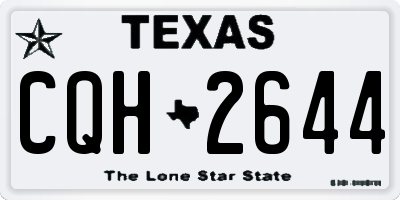 TX license plate CQH2644