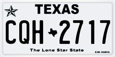 TX license plate CQH2717