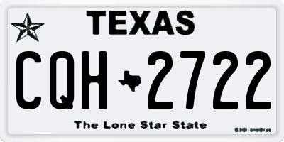 TX license plate CQH2722
