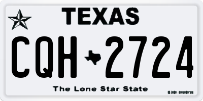 TX license plate CQH2724