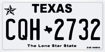 TX license plate CQH2732
