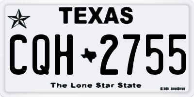 TX license plate CQH2755