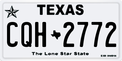TX license plate CQH2772