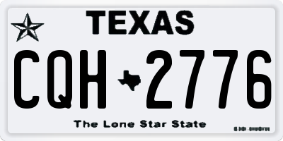 TX license plate CQH2776