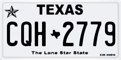 TX license plate CQH2779