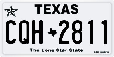 TX license plate CQH2811