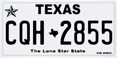 TX license plate CQH2855