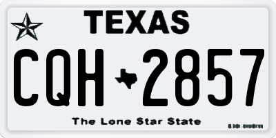 TX license plate CQH2857