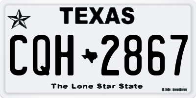 TX license plate CQH2867