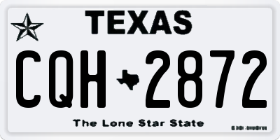 TX license plate CQH2872
