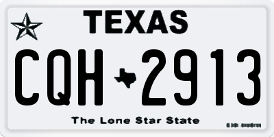 TX license plate CQH2913