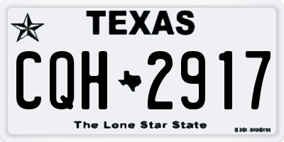 TX license plate CQH2917
