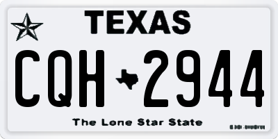 TX license plate CQH2944