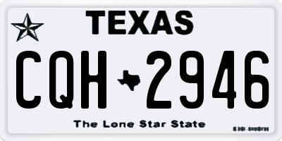 TX license plate CQH2946