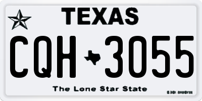 TX license plate CQH3055