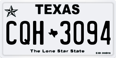 TX license plate CQH3094