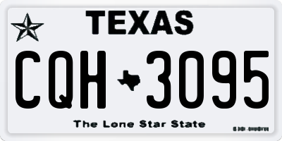 TX license plate CQH3095
