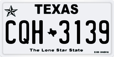 TX license plate CQH3139
