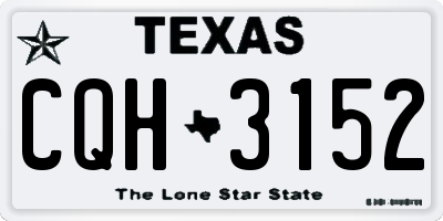 TX license plate CQH3152