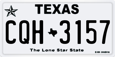 TX license plate CQH3157