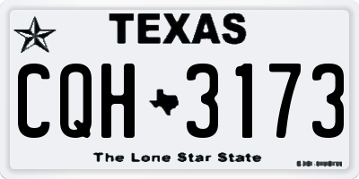 TX license plate CQH3173