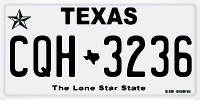 TX license plate CQH3236