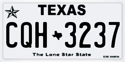 TX license plate CQH3237