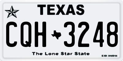 TX license plate CQH3248