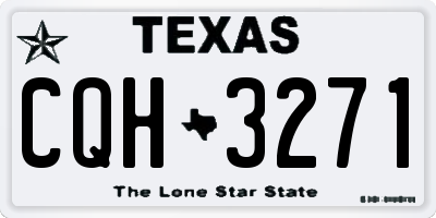 TX license plate CQH3271