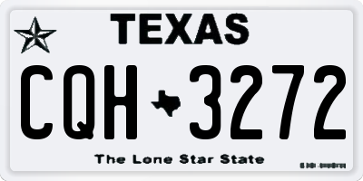 TX license plate CQH3272