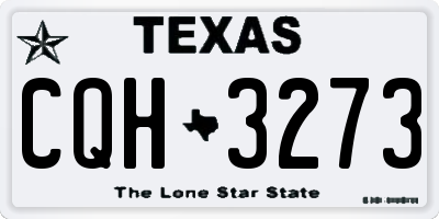 TX license plate CQH3273
