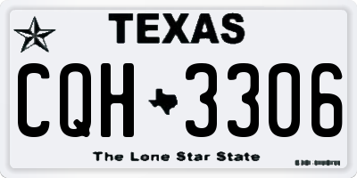 TX license plate CQH3306