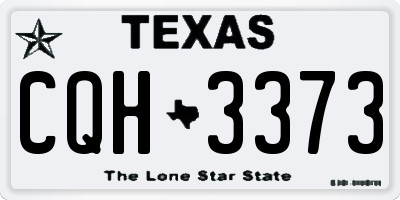 TX license plate CQH3373