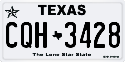TX license plate CQH3428