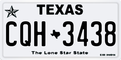 TX license plate CQH3438