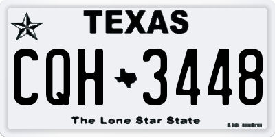 TX license plate CQH3448