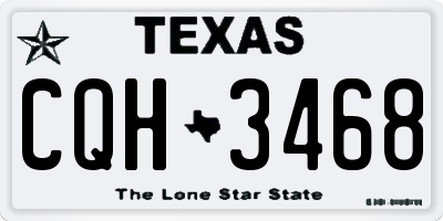 TX license plate CQH3468