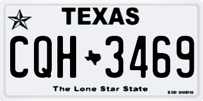 TX license plate CQH3469