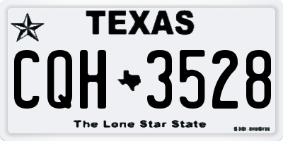 TX license plate CQH3528
