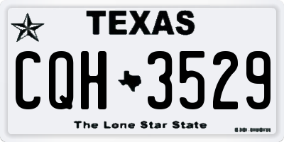 TX license plate CQH3529