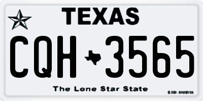 TX license plate CQH3565