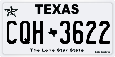 TX license plate CQH3622