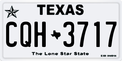 TX license plate CQH3717
