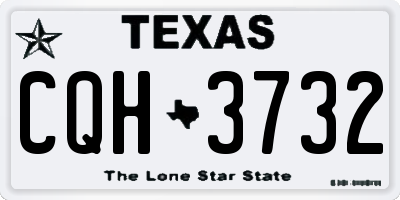 TX license plate CQH3732