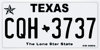 TX license plate CQH3737